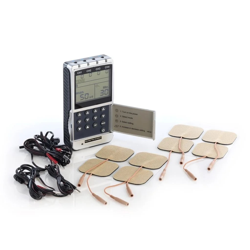 Electroestimulador Portátil Twin Stim Plus 3.ª Ed. (TENS, EMS,IFC, RUSA)