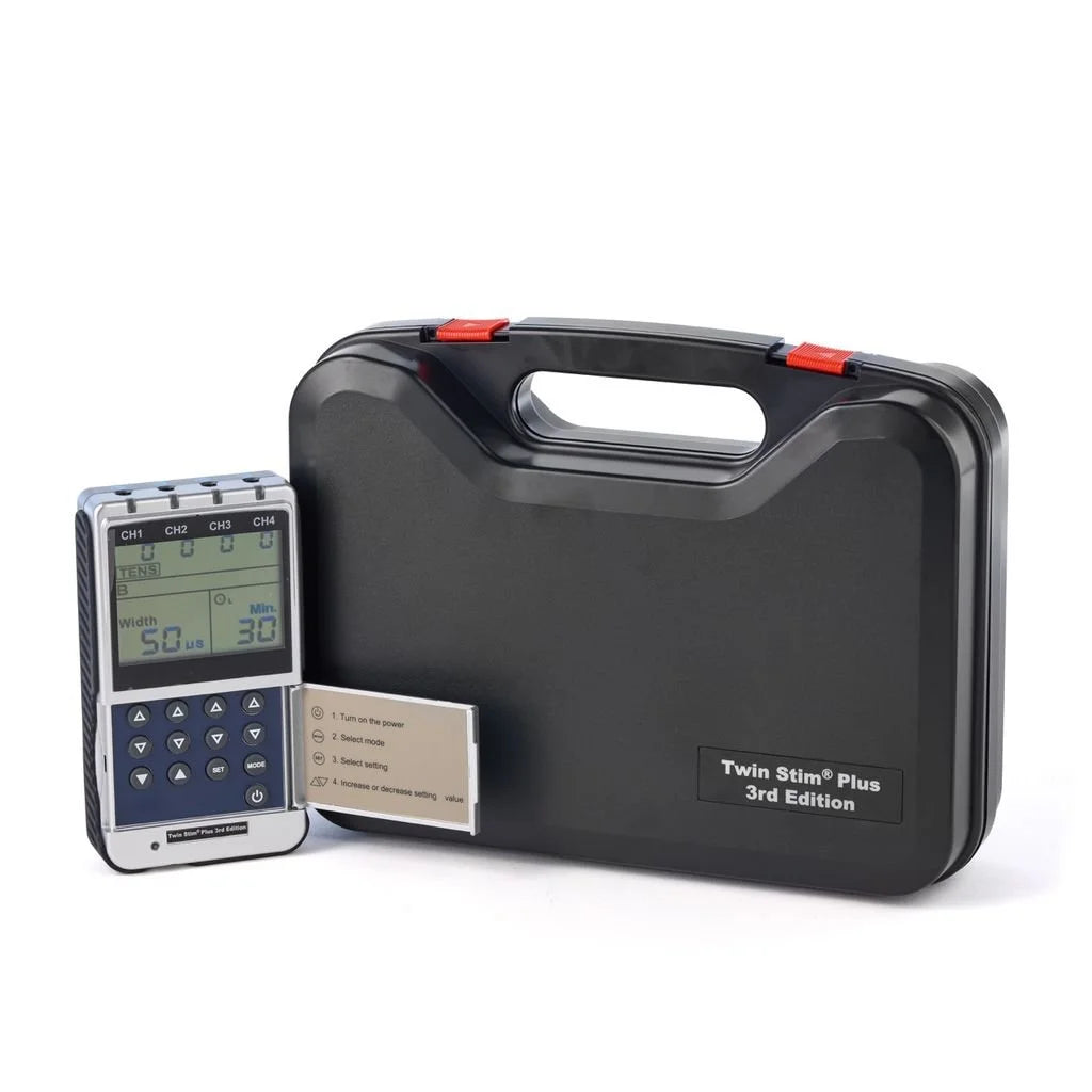 Electroestimulador Portátil Twin Stim Plus 3.ª Ed. (TENS, EMS,IFC, RUSA)