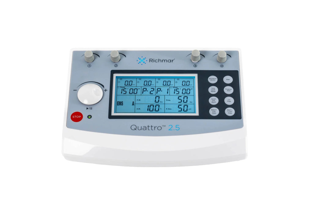Electroestimulador Quattro 2.5® | 6 Corrientes-4 Canales