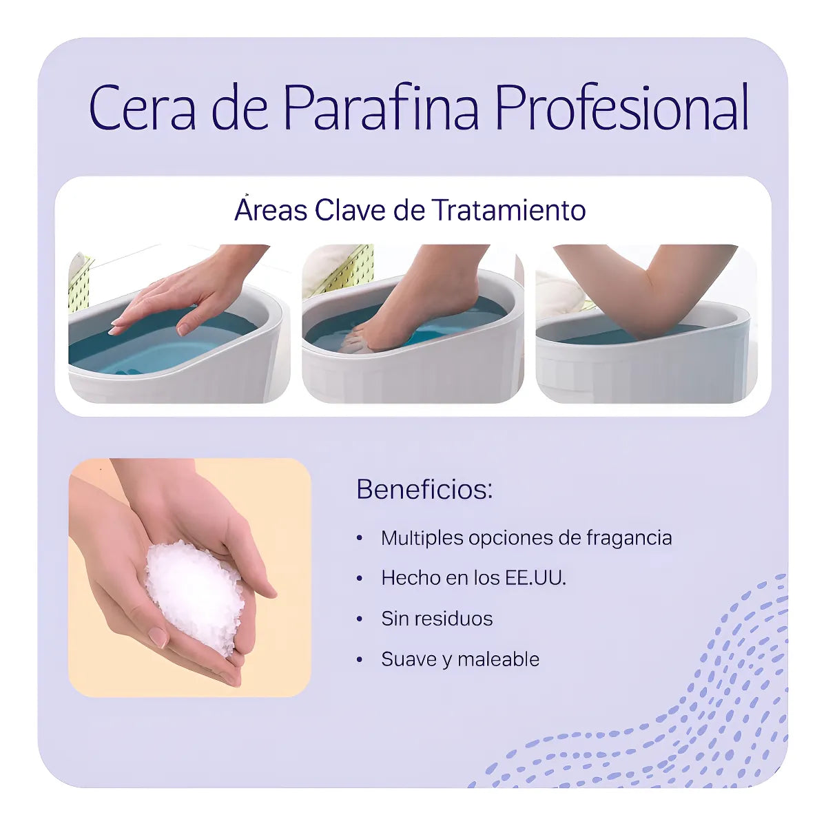 Parafina Clínica Perlas Granulada TheraBath®